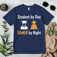 Student By Day Gamer By Night Premium T-Shirt