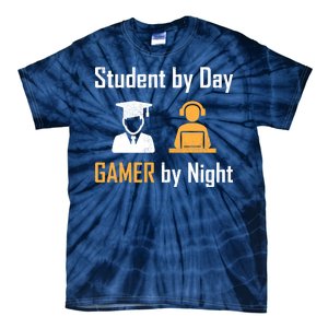 Student By Day Gamer By Night Tie-Dye T-Shirt