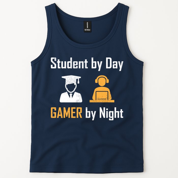 Student By Day Gamer By Night Tank Top