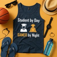 Student By Day Gamer By Night Tank Top