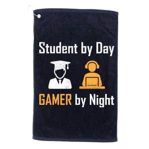 Student By Day Gamer By Night Platinum Collection Golf Towel