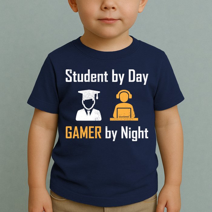 Student By Day Gamer By Night Toddler T-Shirt