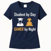 Student By Day Gamer By Night Womens T-Shirt