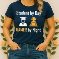 Student By Day Gamer By Night Womens T-Shirt