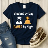 Student By Day Gamer By Night Womens T-Shirt