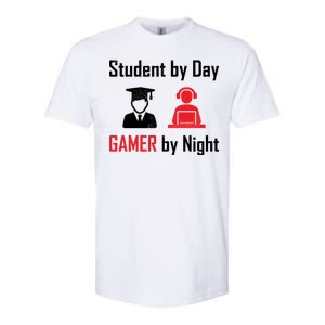 Student By Day Gamer By Night Softstyle CVC T-Shirt