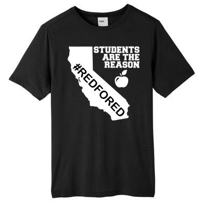 Students Are The Reason Red For Ed California Teacher Tall Fusion ChromaSoft Performance T-Shirt