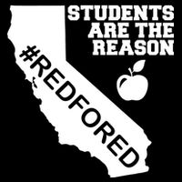 Students Are The Reason Red For Ed California Teacher Bucket Hat