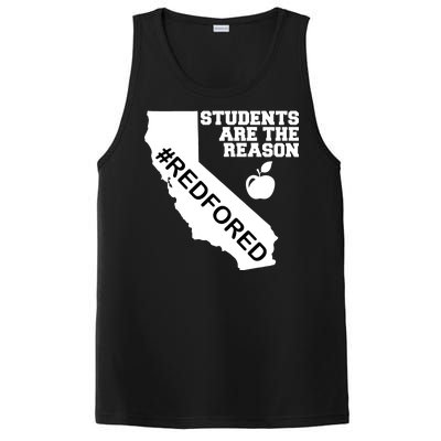 Students Are The Reason Red For Ed California Teacher PosiCharge Competitor Tank