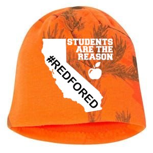 Students Are The Reason Red For Ed California Teacher Kati - Camo Knit Beanie