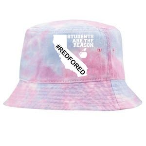 Students Are The Reason Red For Ed California Teacher Tie-Dyed Bucket Hat