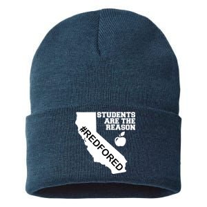 Students Are The Reason Red For Ed California Teacher Sustainable Knit Beanie