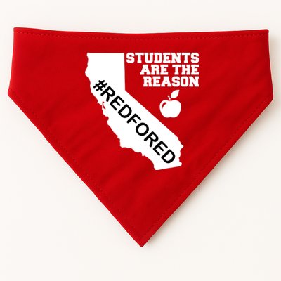Students Are The Reason Red For Ed California Teacher USA-Made Doggie Bandana