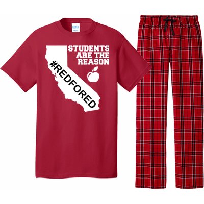 Students Are The Reason Red For Ed California Teacher Pajama Set