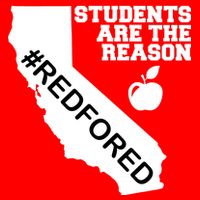 Students Are The Reason Red For Ed California Teacher Baby Bodysuit