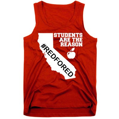 Students Are The Reason Red For Ed California Teacher Tank Top