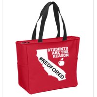Students Are The Reason Red For Ed California Teacher Zip Tote Bag