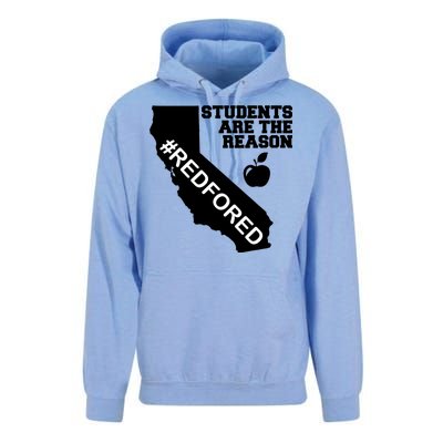 Students Are The Reason Red For Ed California Teacher Unisex Surf Hoodie