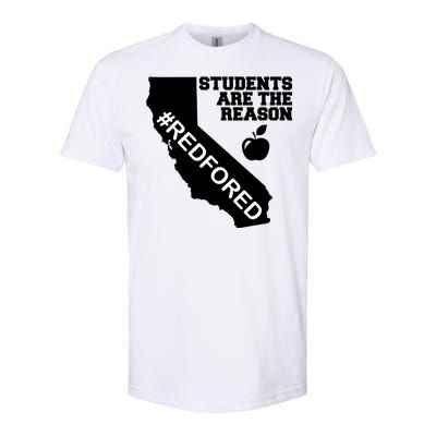 Students Are The Reason Red For Ed California Teacher Softstyle® CVC T-Shirt