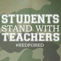 Students Stand With Teachers #RedForEd Legacy Tie Dye Trucker Hat