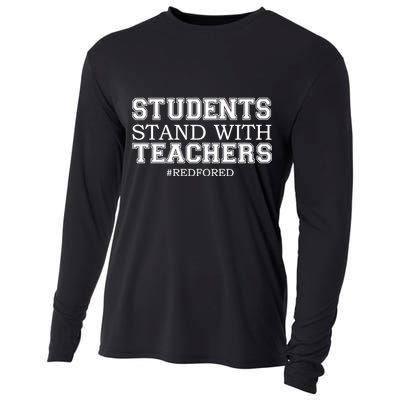 Students Stand With Teachers #RedForEd Cooling Performance Long Sleeve Crew