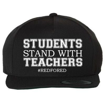 Students Stand With Teachers #RedForEd Wool Snapback Cap