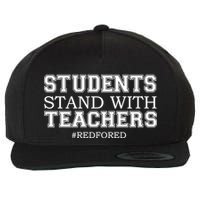 Students Stand With Teachers #RedForEd Wool Snapback Cap