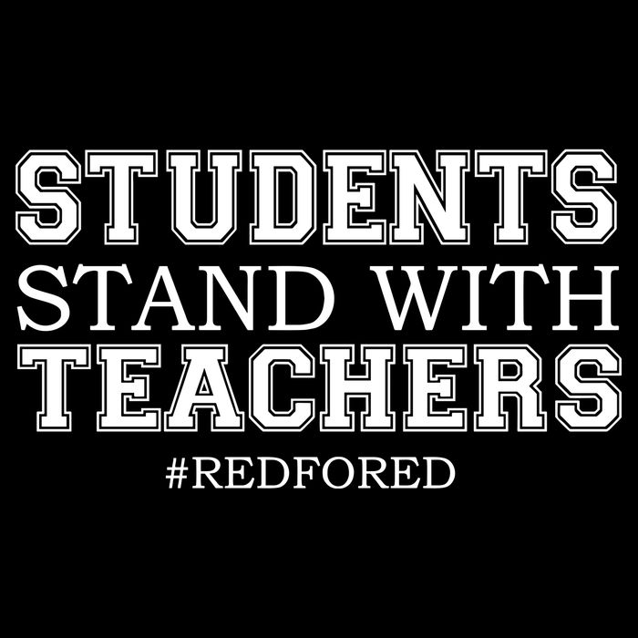Students Stand With Teachers #RedForEd Wool Snapback Cap