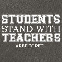 Students Stand With Teachers #RedForEd Cotton Canvas Backpack