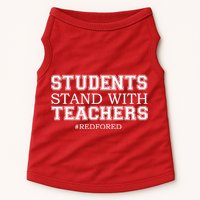 Students Stand With Teachers #RedForEd Doggie Tank