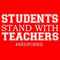 Students Stand With Teachers #RedForEd Apron