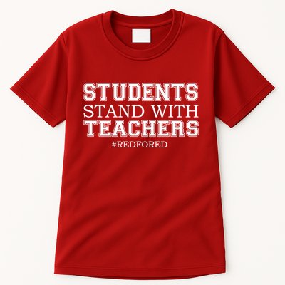 Students Stand With Teachers #RedForEd Tall T-Shirt