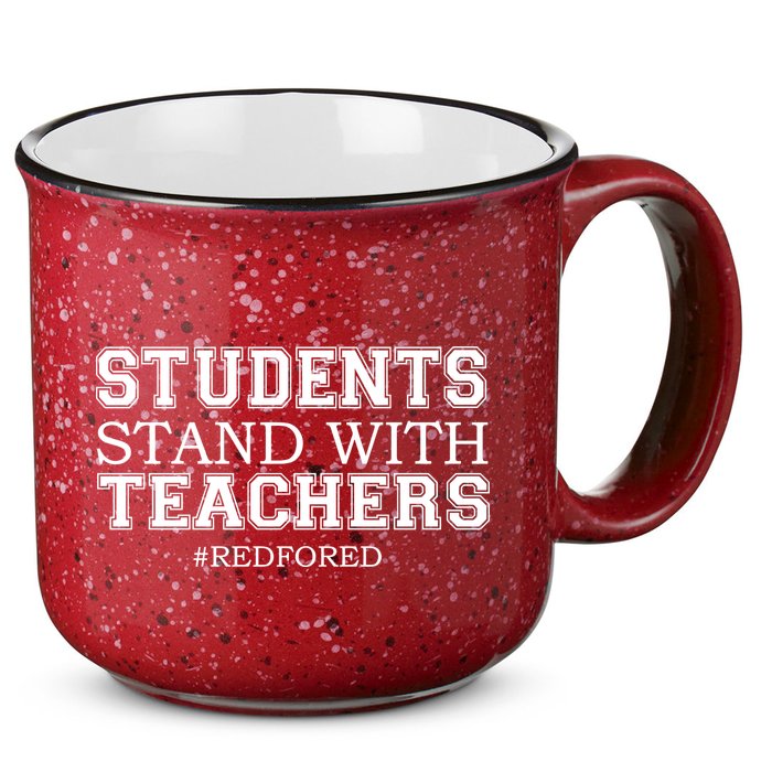 Students Stand With Teachers #RedForEd 15oz Campfire Ceramic Mug