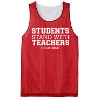 Students Stand With Teachers #RedForEd Mesh Reversible Basketball Jersey Tank