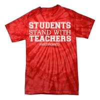 Students Stand With Teachers #RedForEd Tie-Dye T-Shirt