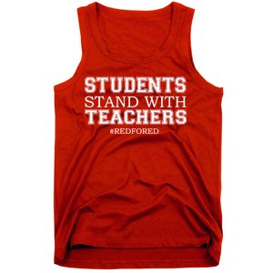 Students Stand With Teachers #RedForEd Tank Top