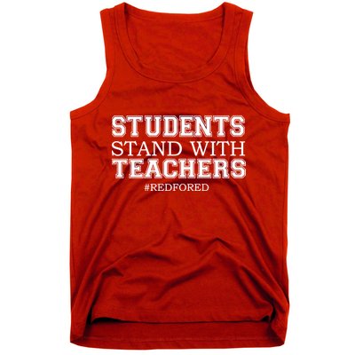 Students Stand With Teachers #RedForEd Tank Top