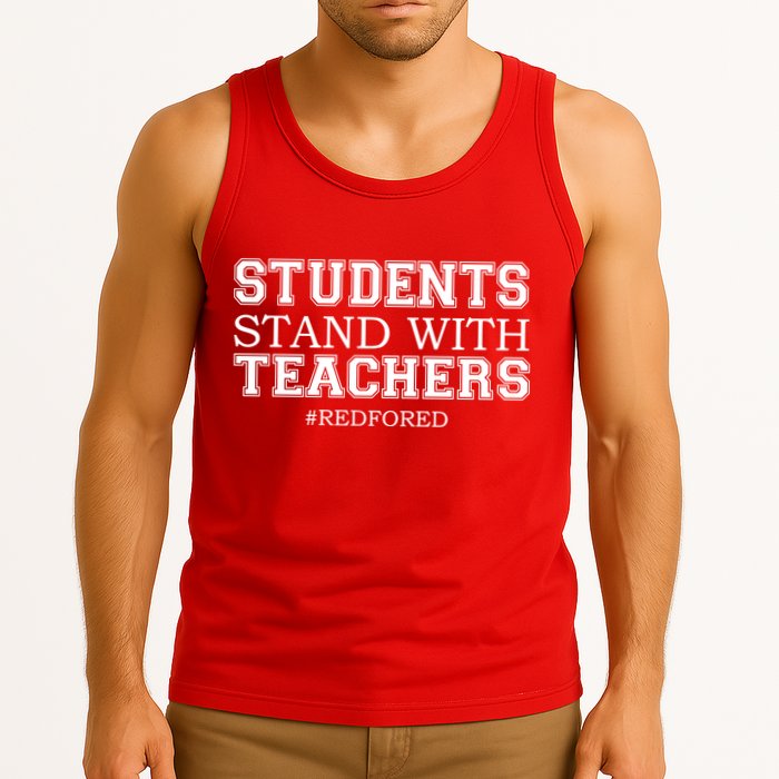 Students Stand With Teachers #RedForEd Tank Top