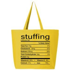 Stuffing Nutritional Facts Funny Thanksgiving 25L Jumbo Tote