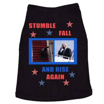 Stumble Fall And Rise Again Funny Biden Meme Doggie Tank