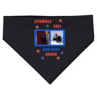 Stumble Fall And Rise Again Funny Biden Meme USA-Made Doggie Bandana