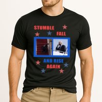 Stumble Fall And Rise Again Funny Biden Meme Cooling Performance Crew T-Shirt