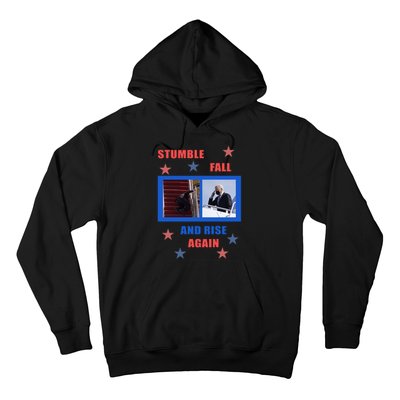 Stumble Fall And Rise Again Funny Biden Meme Hoodie