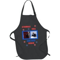 Stumble Fall And Rise Again Funny Biden Meme Apron