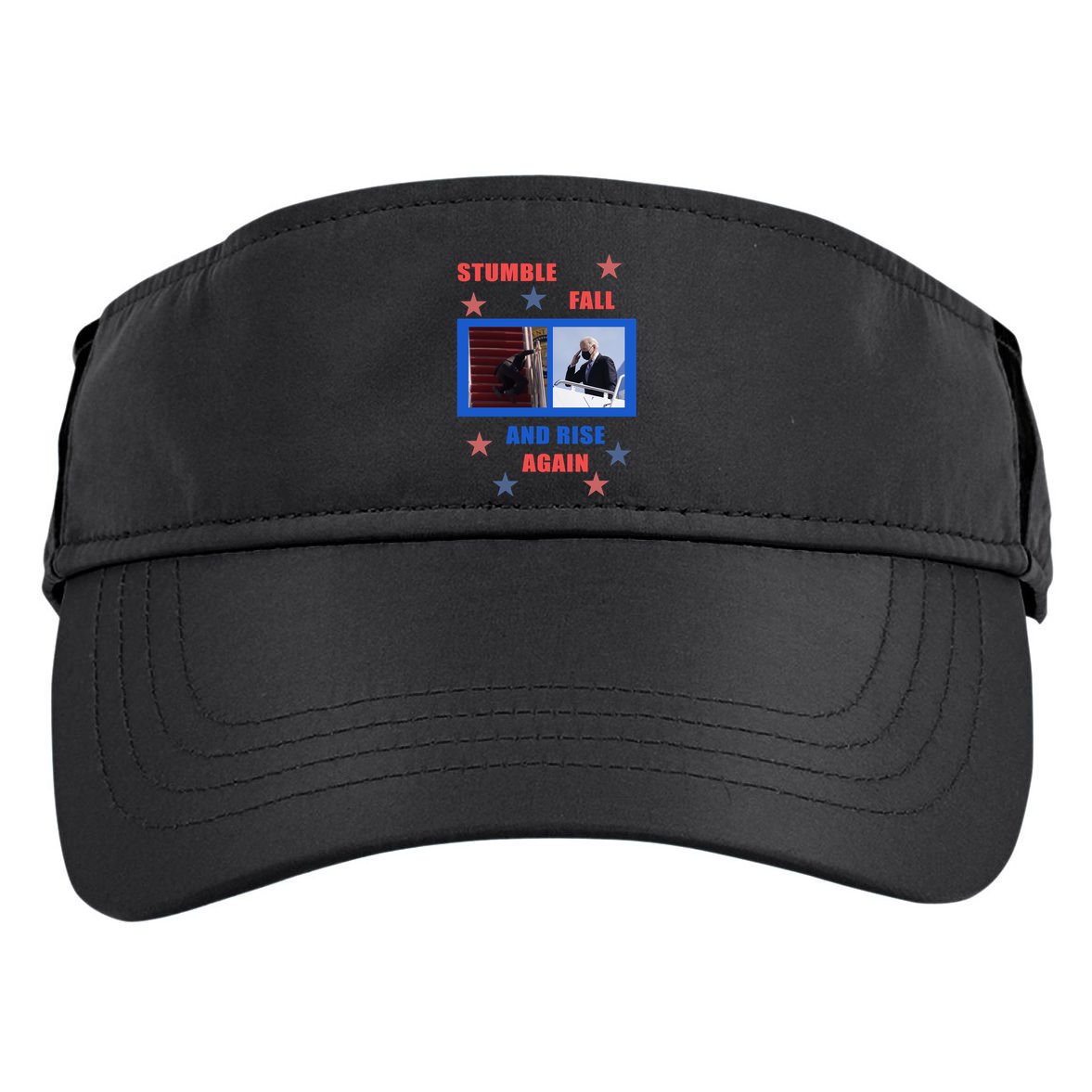 Stumble Fall And Rise Again Funny Biden Meme Adult Drive Performance Visor