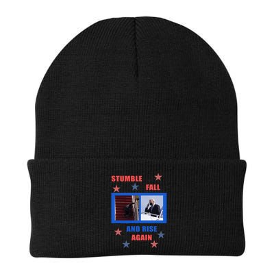 Stumble Fall And Rise Again Funny Biden Meme Beanie