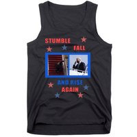 Stumble Fall And Rise Again Funny Biden Meme Tank Top