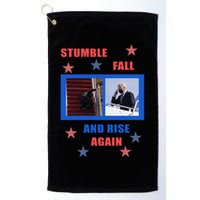 Stumble Fall And Rise Again Funny Biden Meme Golf Towel