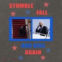 Stumble Fall And Rise Again Funny Biden Meme Cotton Canvas Backpack