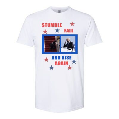 Stumble Fall And Rise Again Funny Biden Meme Softstyle® CVC T-Shirt